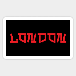 London Red Sticker